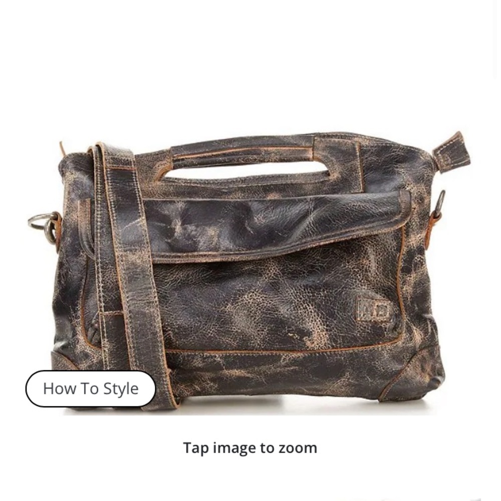 Bed Stu- Greenway distressed all leather cross body